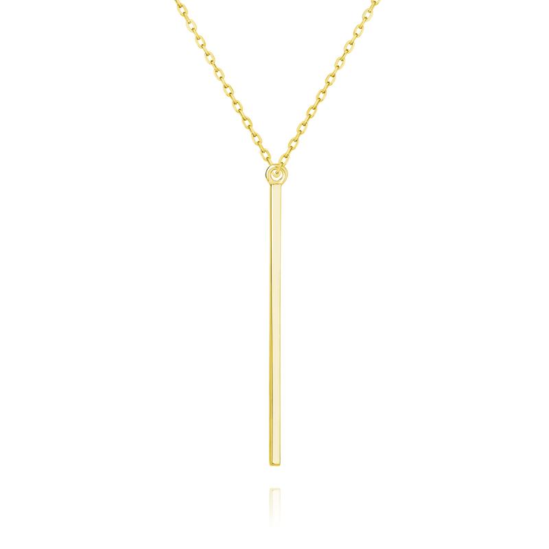 Colier argint lung placat cu aur galben DiAmanti Z1318N_G-DIA (Argint 925‰ 1,7 g.)
